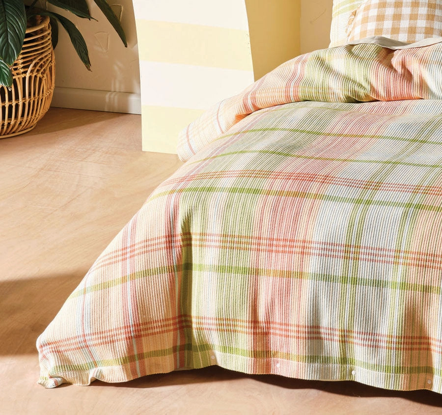 Geena Quilt Cover Set Range Green Apple