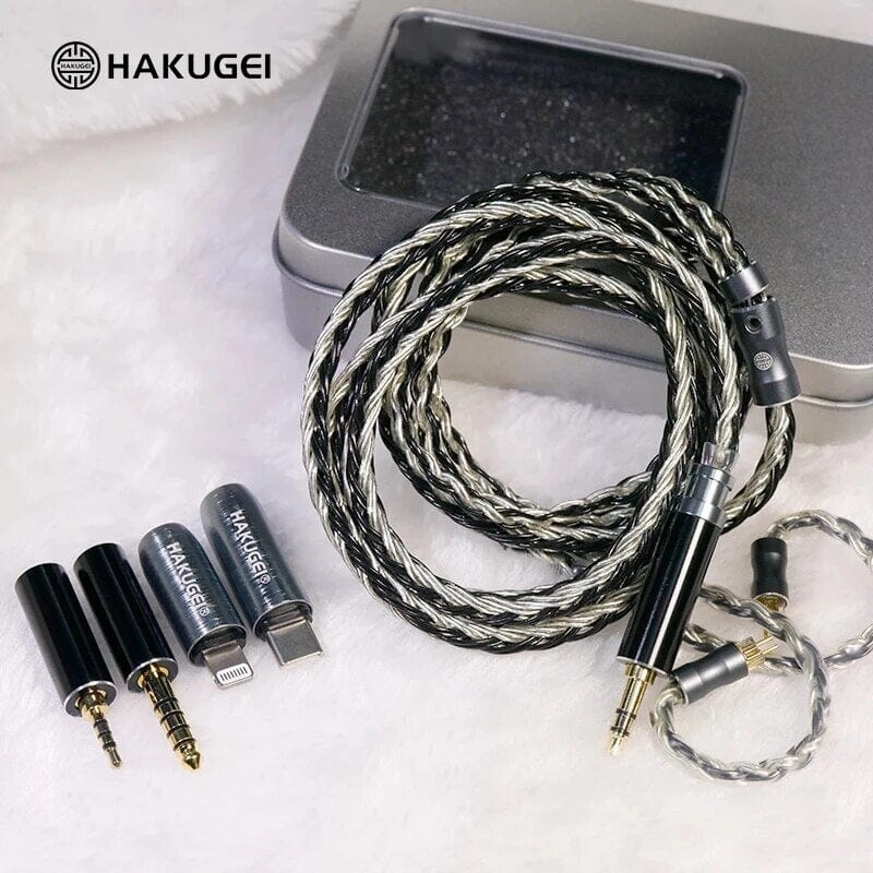HAKUGEI Bamboo Litz Silver-Plated 5N OCC Earphone Upgrade Cable
