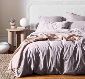 Halo Organic Cotton Quilt Cover Range Dusk