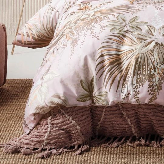 Harlow Pink Quilt Cover Set by Linen House