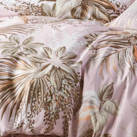 Harlow Pink Quilt Cover Set by Linen House