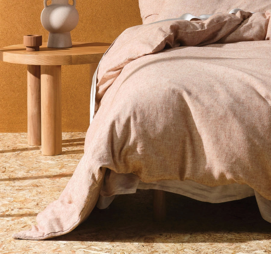 Hemp Triblend Quilt Cover Set Range Rust