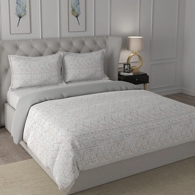 Hermosa Exotic Bouquet Atzi Red 4 Pc Quilt/Quilted Bed Cover Set