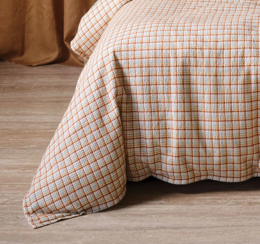 Highland Quilt Cover Set Range Clay