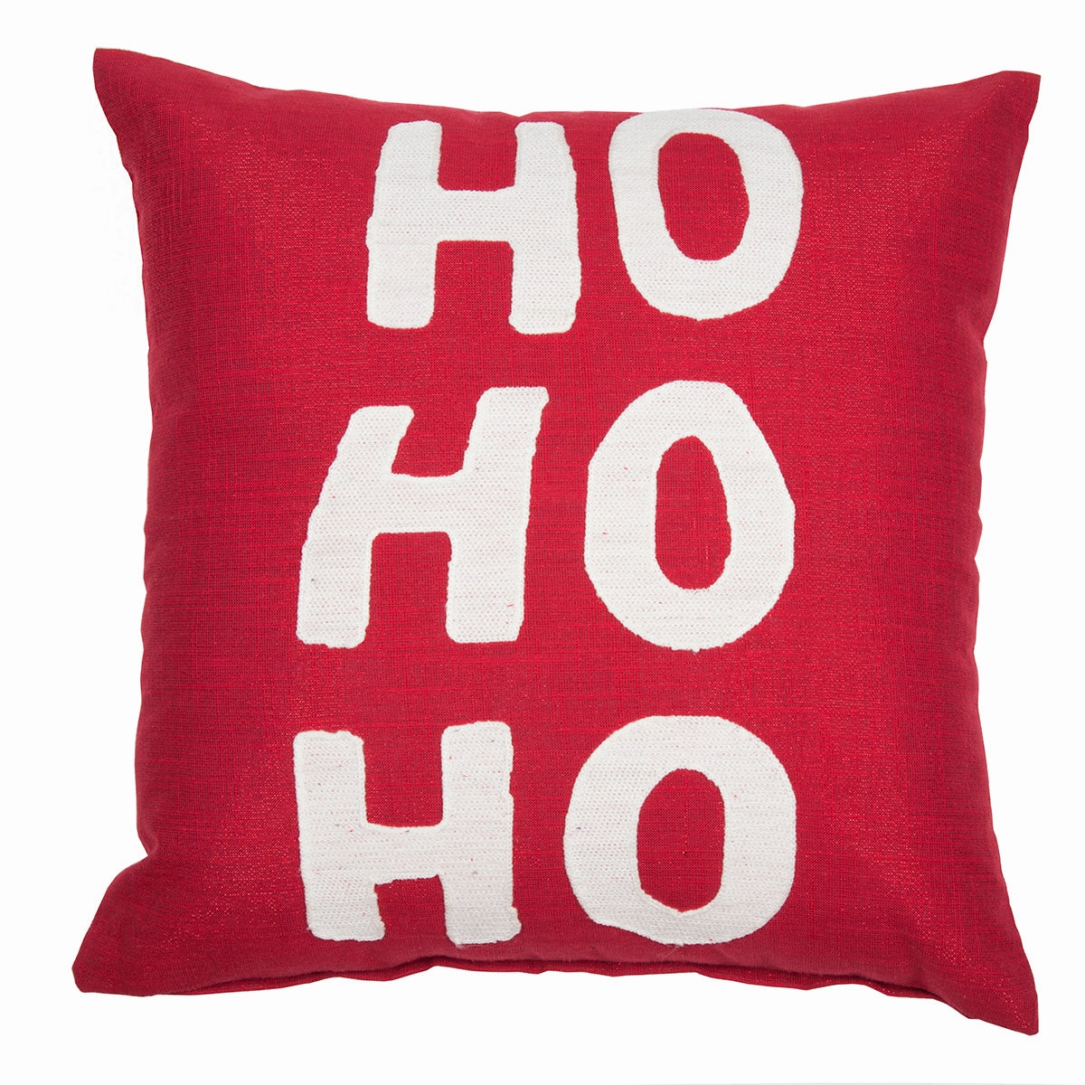 Hohoho 90%Cotton & 10%Lurex Chain Stitch Red Cushion Cover