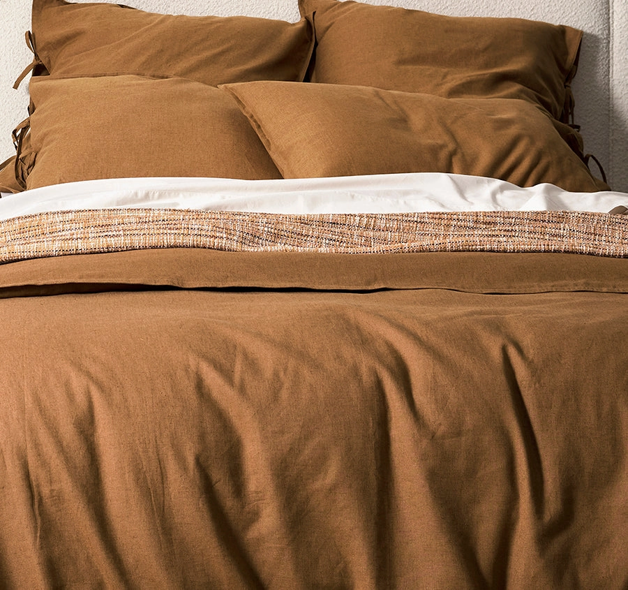 Hutton Bed Cover Peach