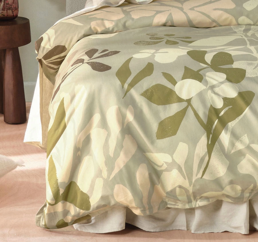 Indy Quilt Cover Set Range Eucalyptus