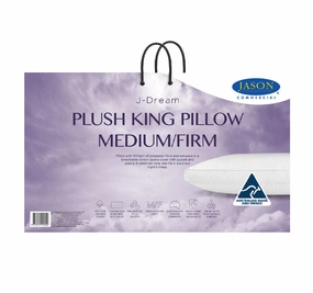 J-Dream Plush 1100g King Medium Firm Gusset Pillow