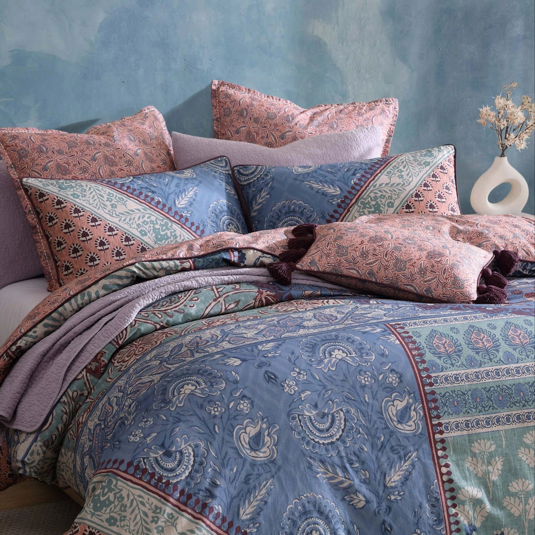 Jessa Blush Cushion by Logan and Mason