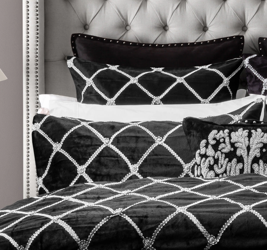 Julienne Quilt Cover Set Range Noir