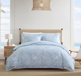 Jungle Toile Quilt Cover Set Range Blue