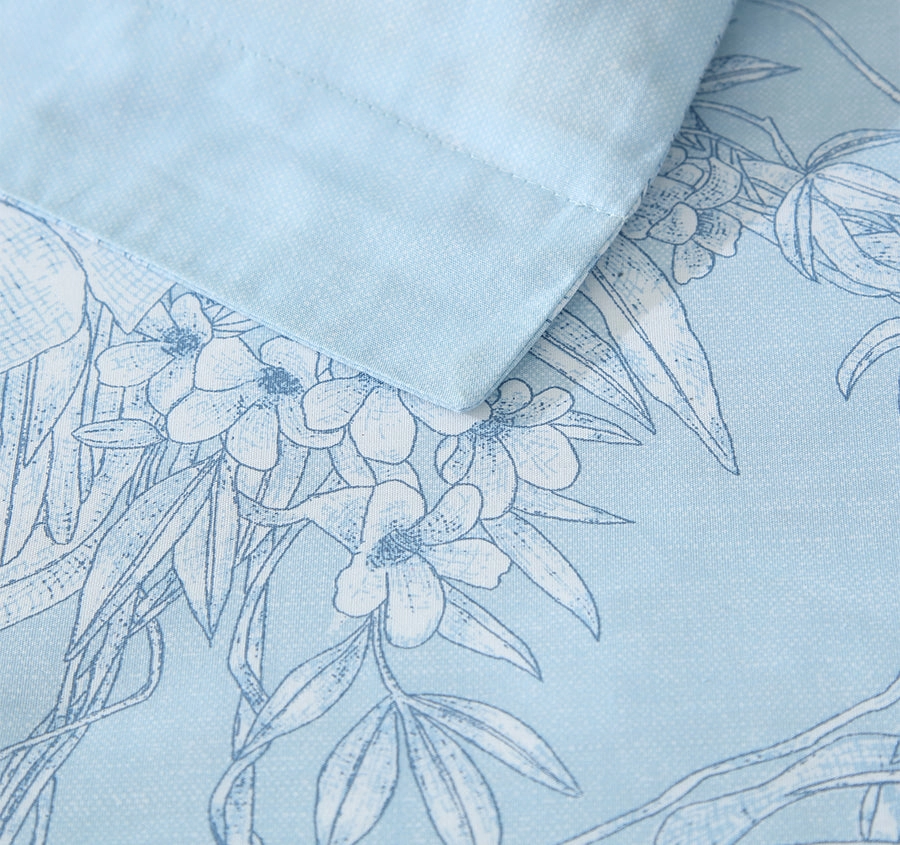 Jungle Toile Quilt Cover Set Range Blue