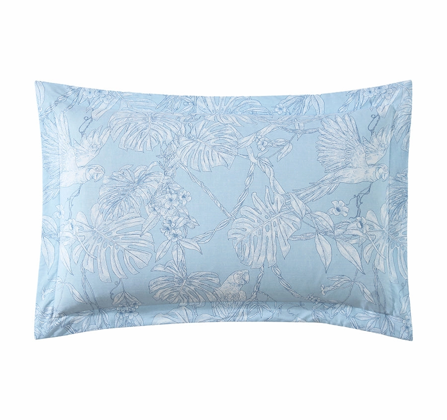 Jungle Toile Quilt Cover Set Range Blue