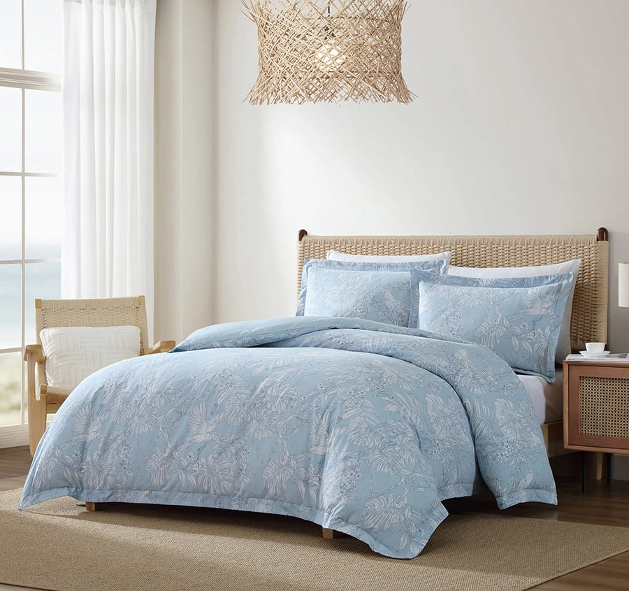 Jungle Toile Quilt Cover Set Range Blue