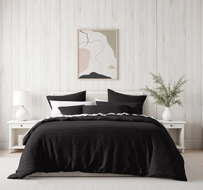 Kahlani Quilt Cover Set Range Chocolate