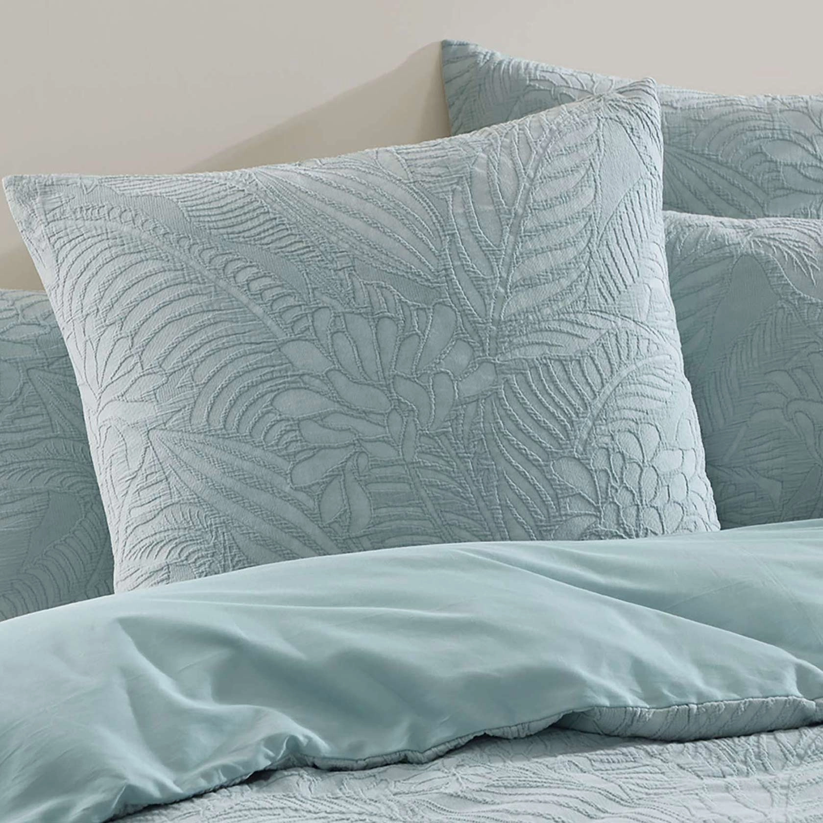 Kaia Sage Quilt Cover Set by Logan and Mason Platinum