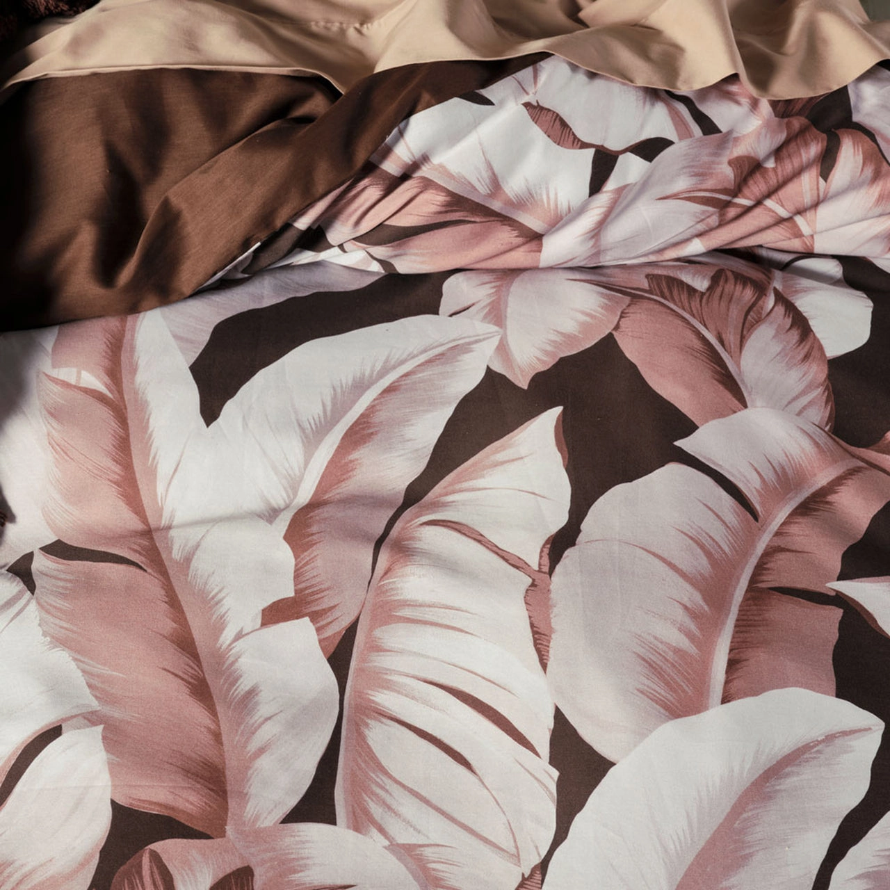 Kalena Cinnamon Quilt Cover Set by Linen House