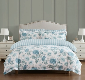 La Maryam Quilt Cover Set Range Hedgerow Green