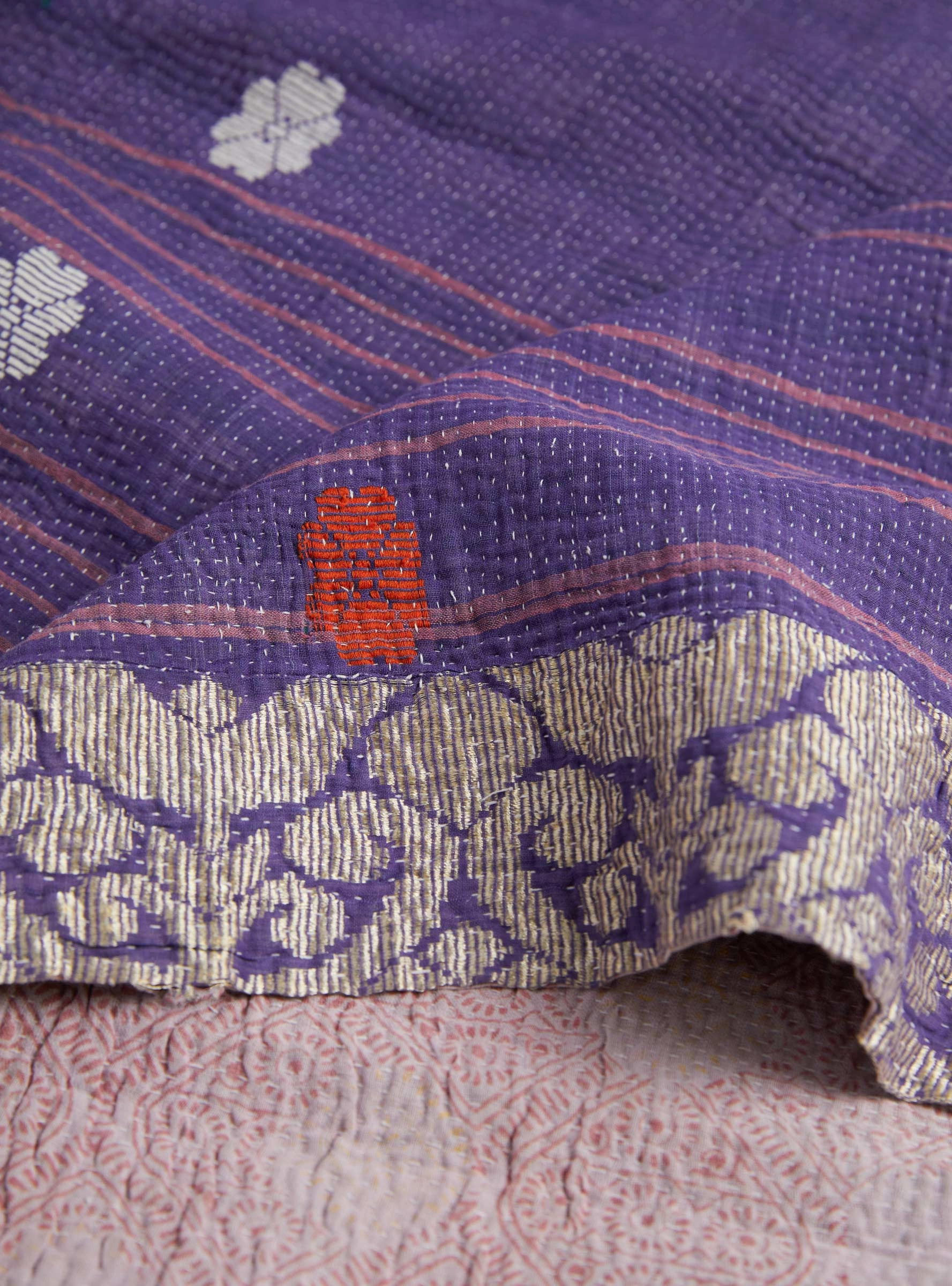 Lavender Kantha