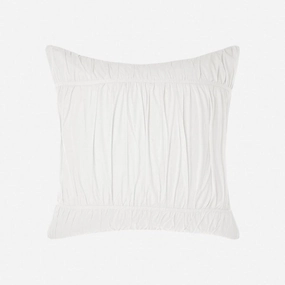 Layla White European Pillowcase by Linen House