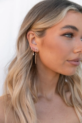 Layou 3 Pack Earrings - Gold