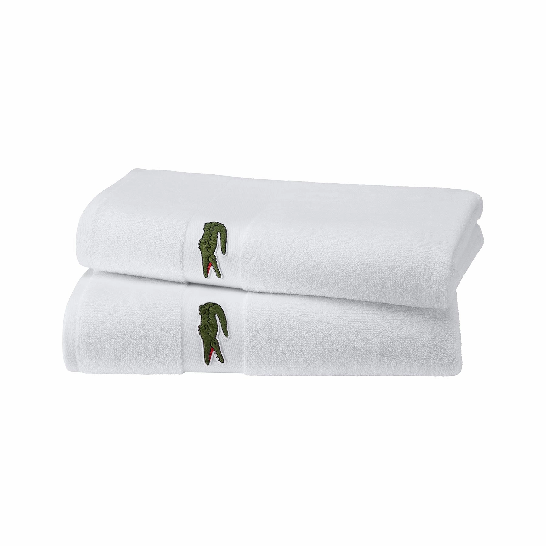 LCASUAL Blanc Bath Towel by Lacoste