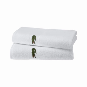 LCASUAL Blanc Bath Towel by Lacoste