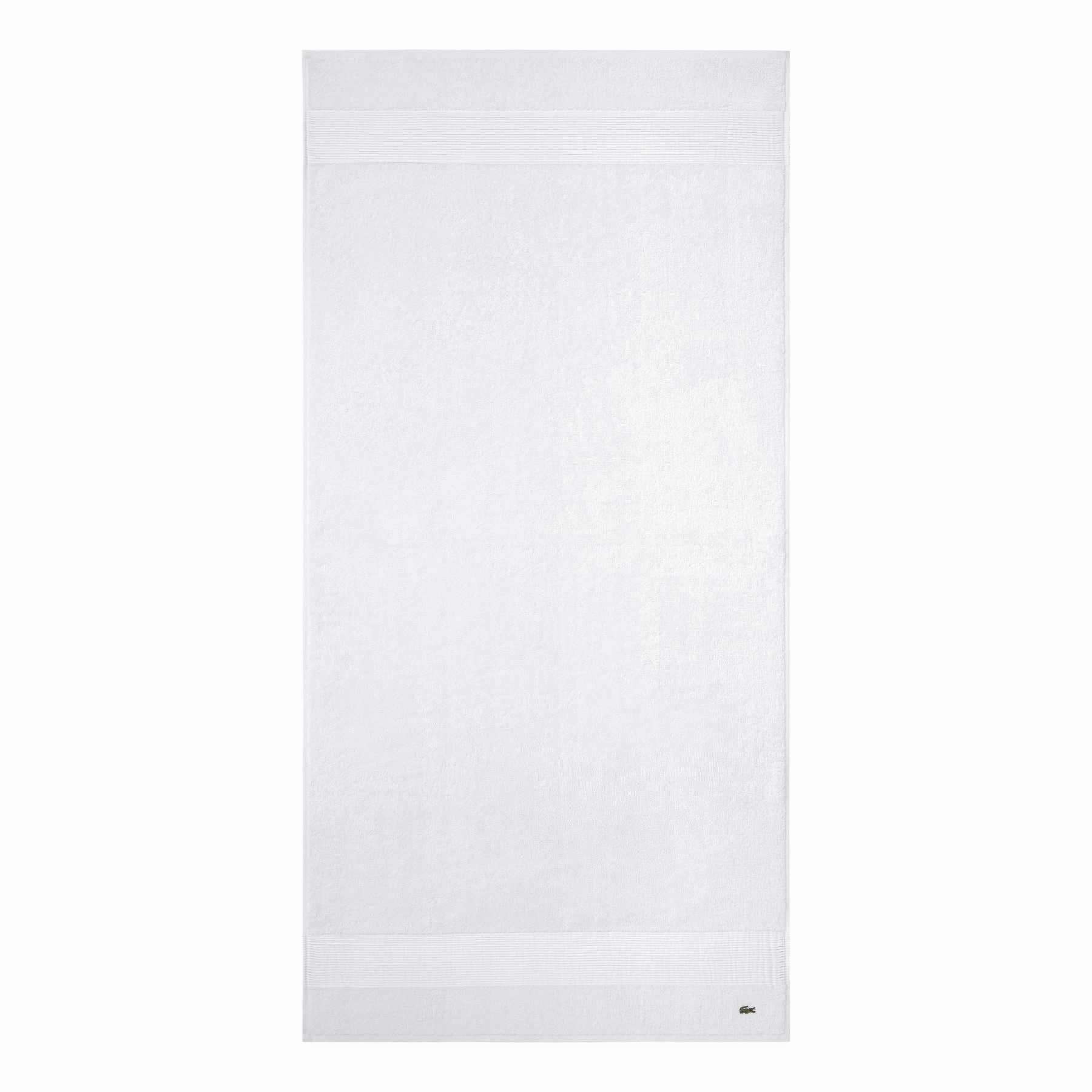 LLECROCO Blanc 600gsm Bath Towel Collection by Lacoste