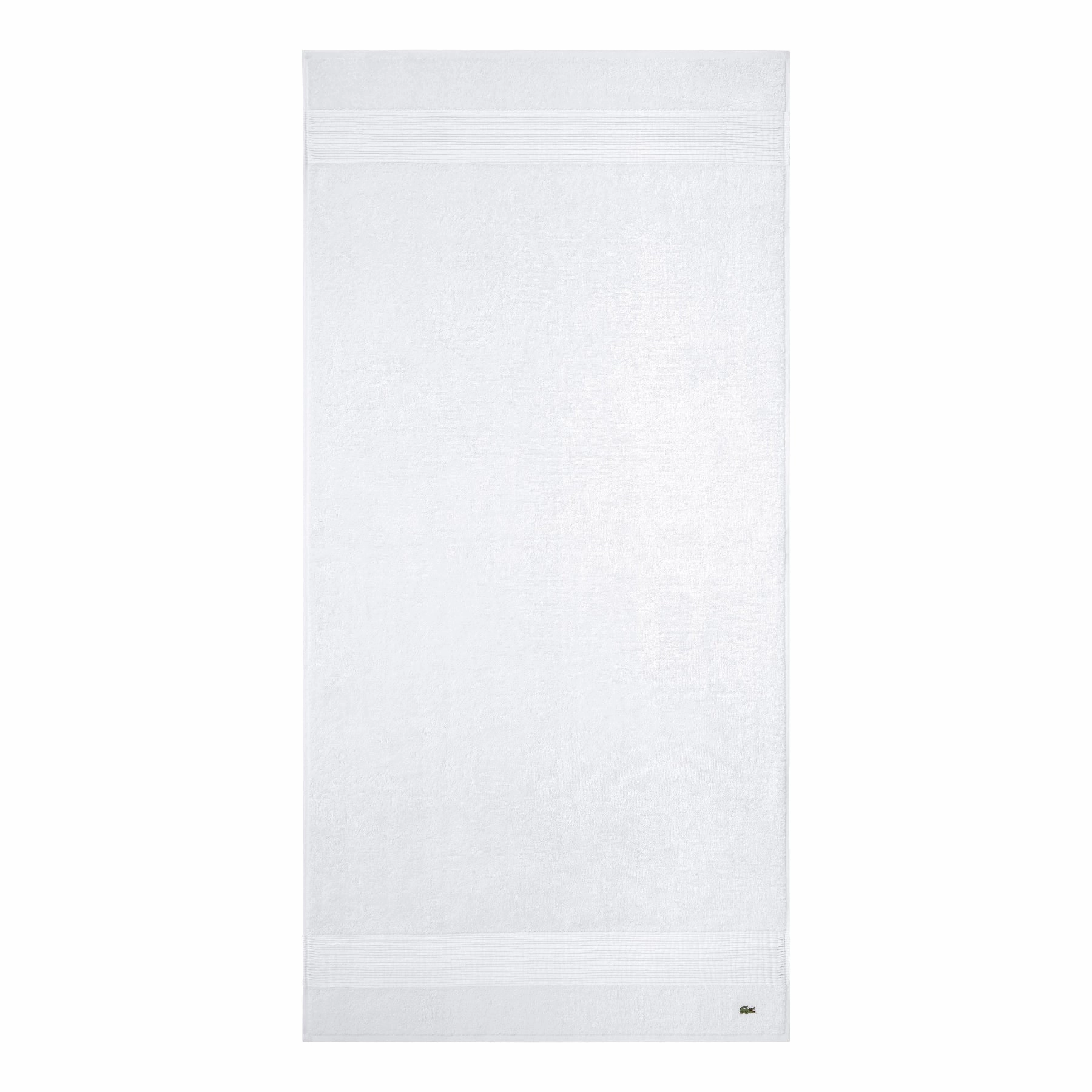 LLECROCO Blanc 600gsm Bath Towel Collection by Lacoste