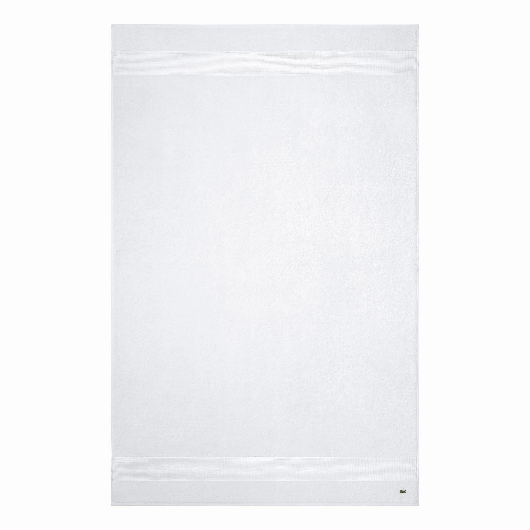 LLECROCO Blanc 600gsm Bath Towel Collection by Lacoste