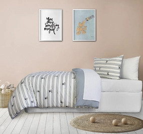 Logan Quilt Cover Set Range Denim