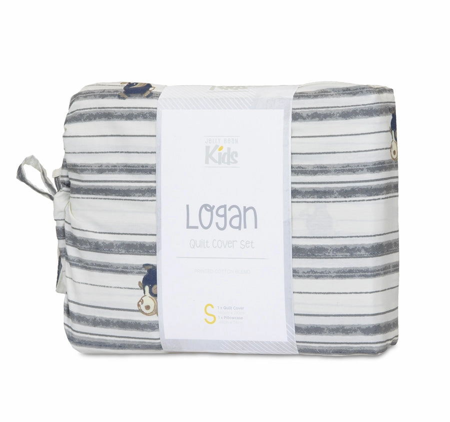 Logan Quilt Cover Set Range Denim