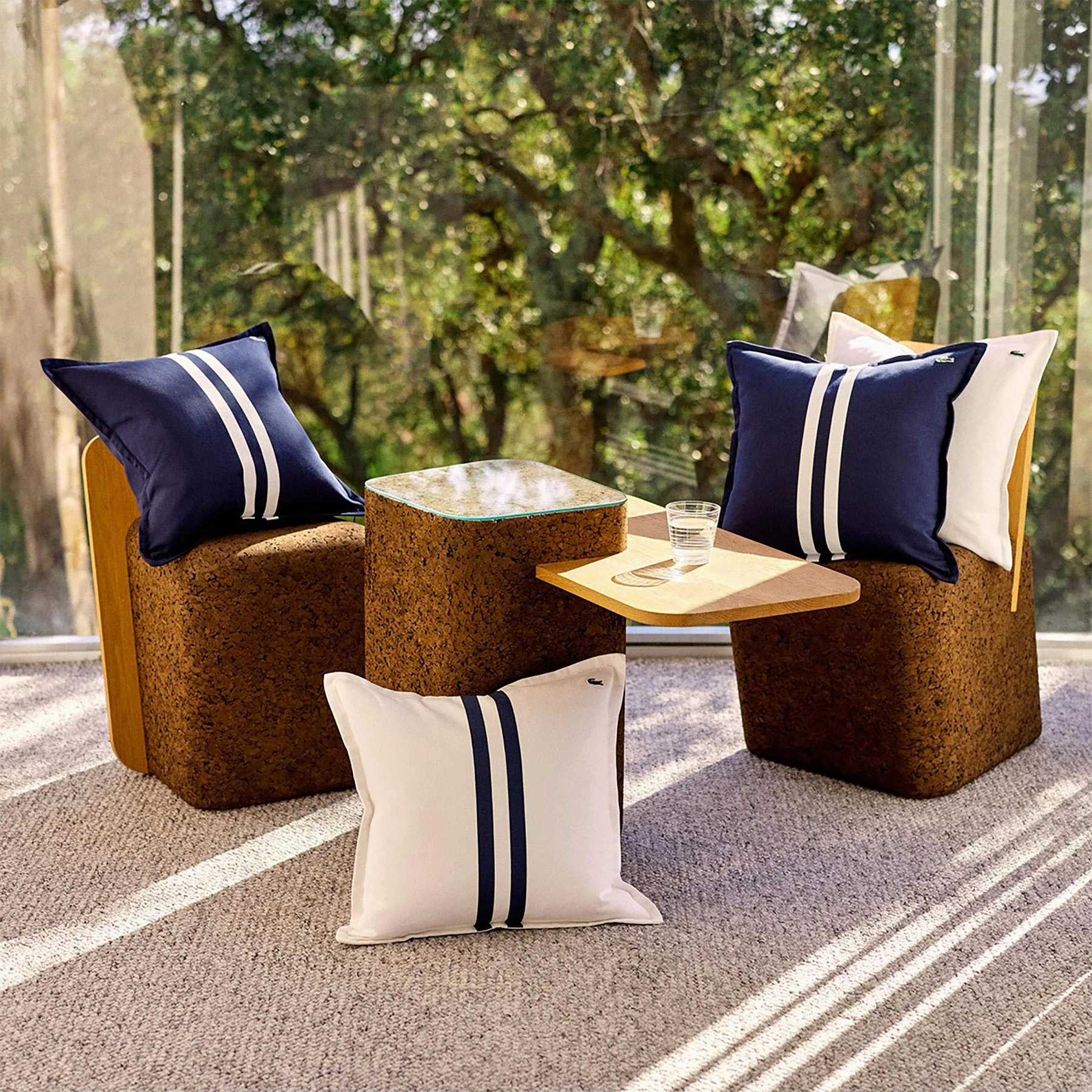 LRUBAN Marine Cushion Cover by Lacoste