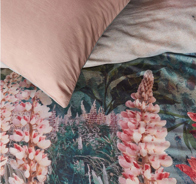 Lupine Quilt Cover Set Range Green