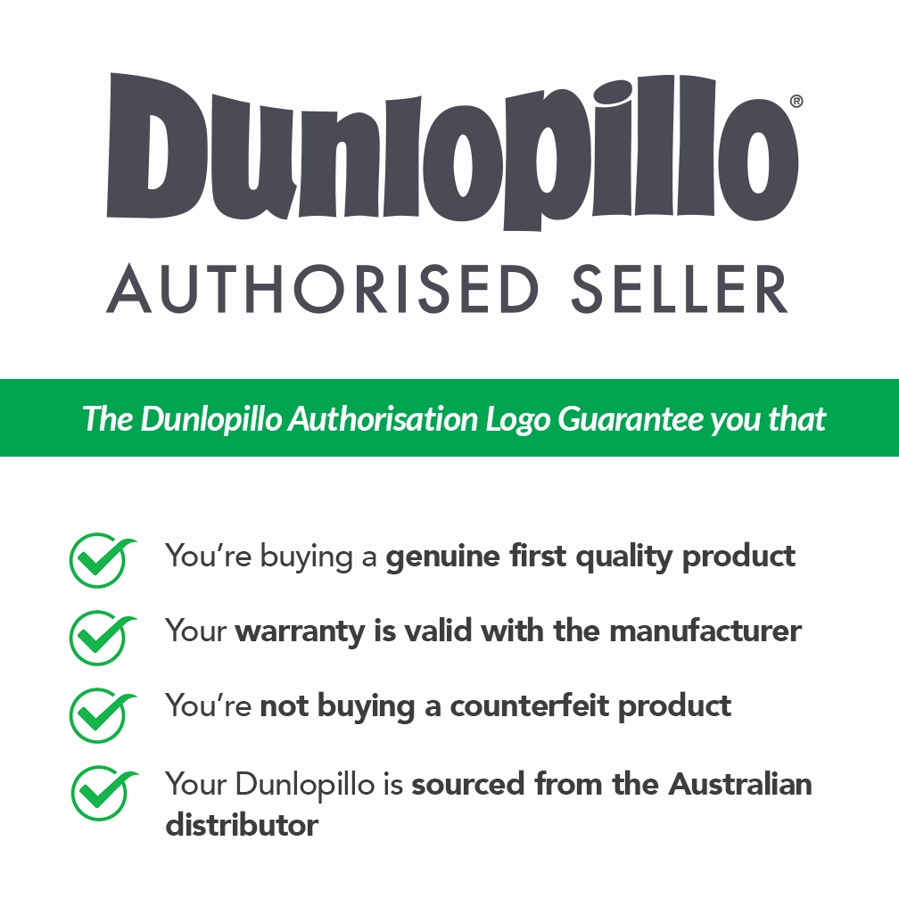 Luxurious Latex HIGH Profile & MEDIUM Feel Pillow by Dunlopillo (2 Pack)