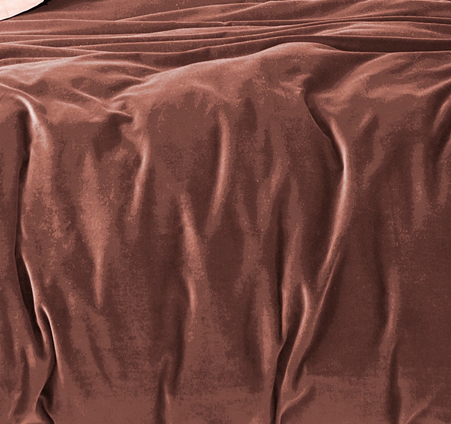 Luxury Velvet Quilt Cover Range Clove