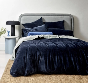 Luxury Velvet Quilt Cover Range Slate