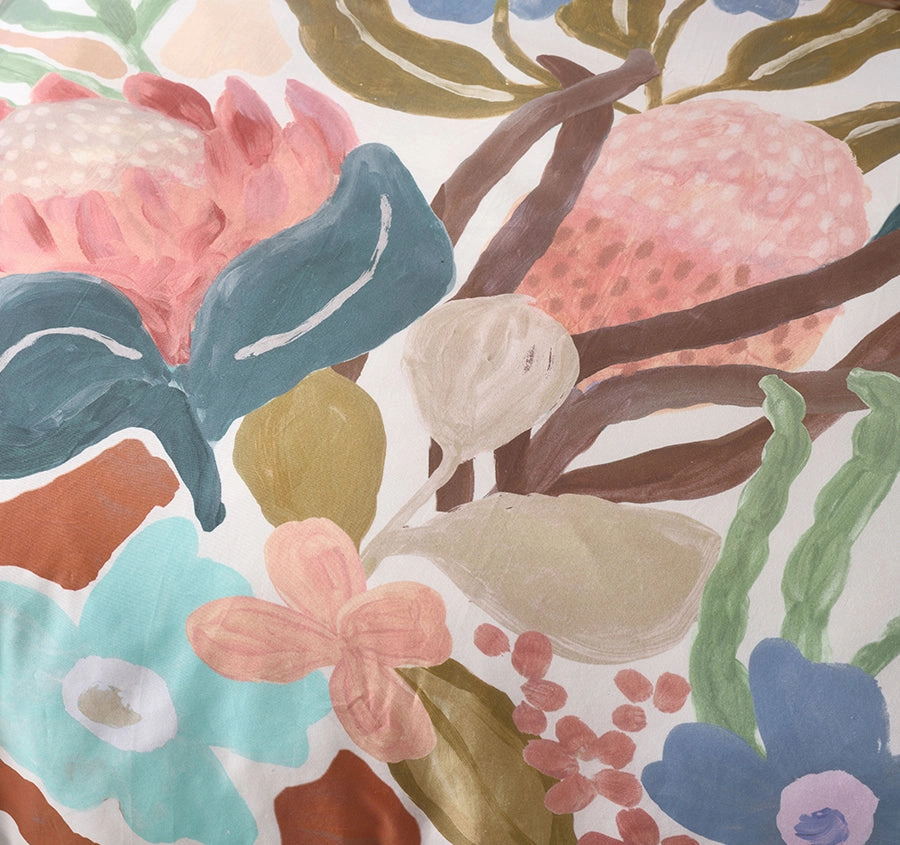 Maeve Quilt Cover Set Range Clay