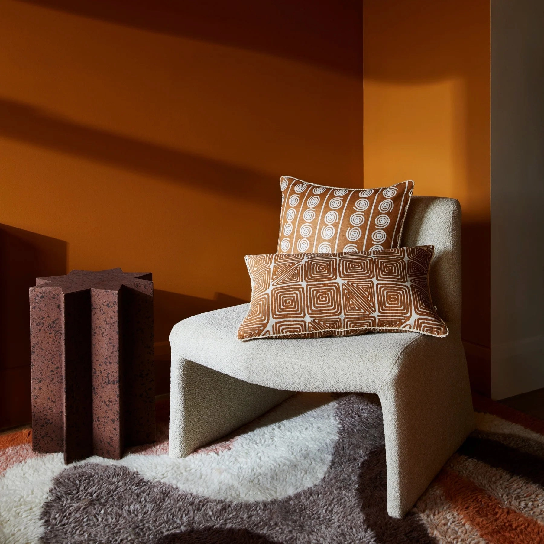 Maze Tan Cushion