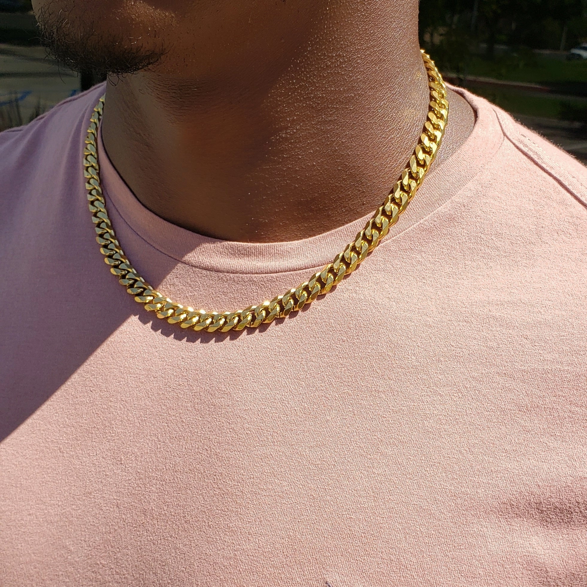 Men's Thick Cuban Chain Necklace