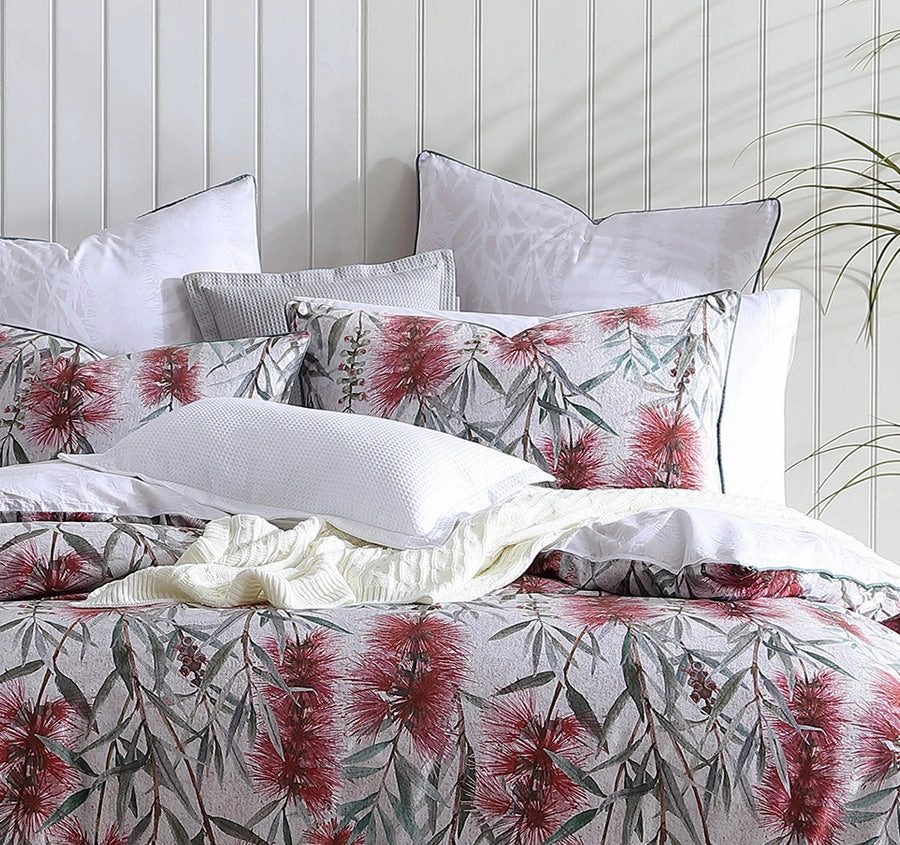 Merindah Quilt Cover Set Range Red