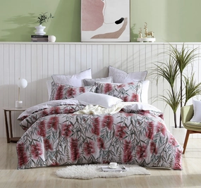 Merindah Quilt Cover Set Range Red