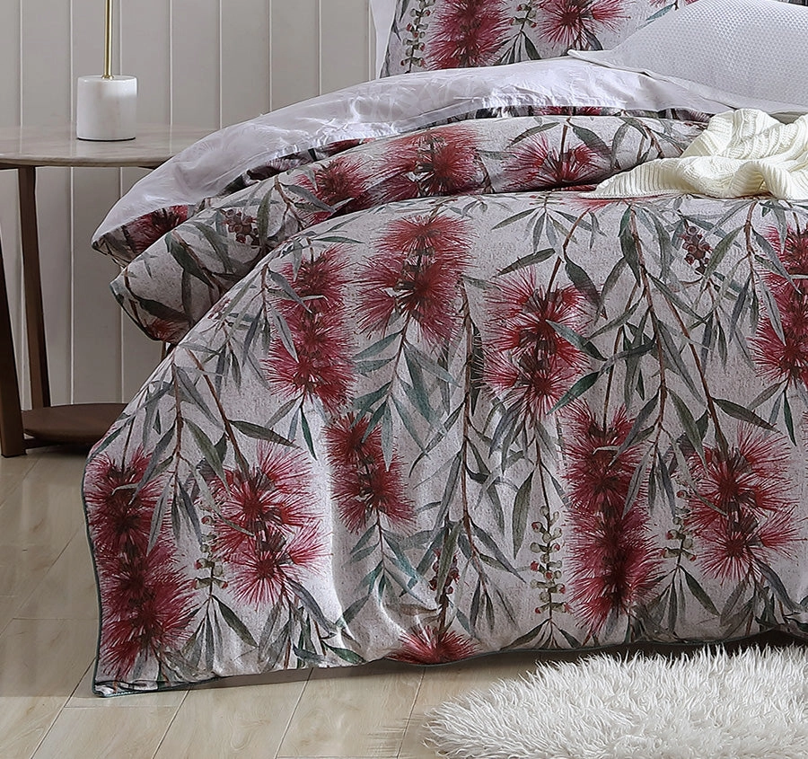 Merindah Quilt Cover Set Range Red