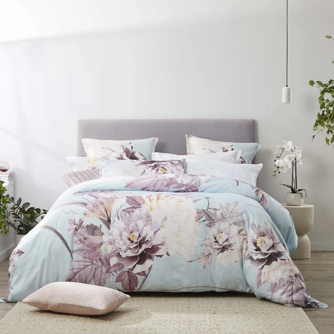 Montrose Heather Quilt Cover Set by Platinum Logan & Mason