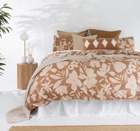 Muir Quilt Cover Set Range Bisque