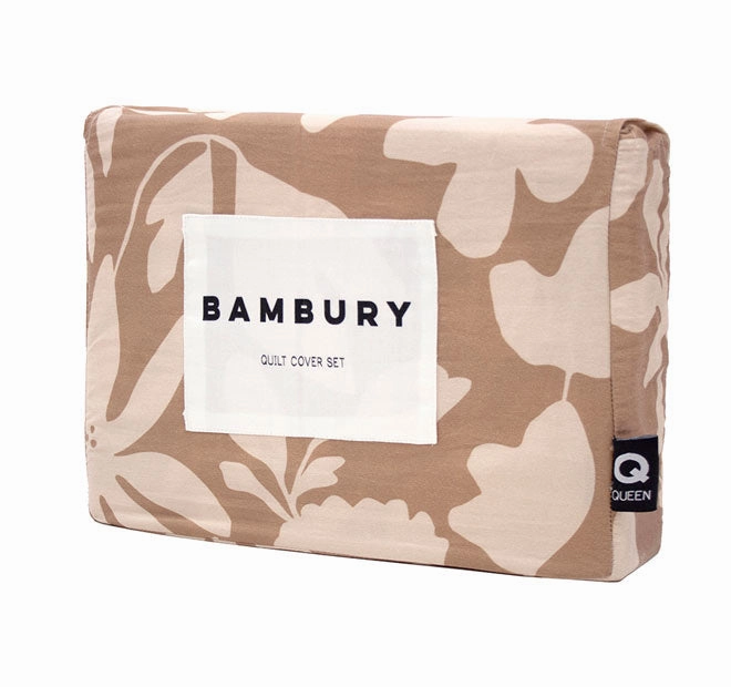 Muir Quilt Cover Set Range Bisque