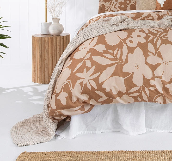 Muir Quilt Cover Set Range Bisque