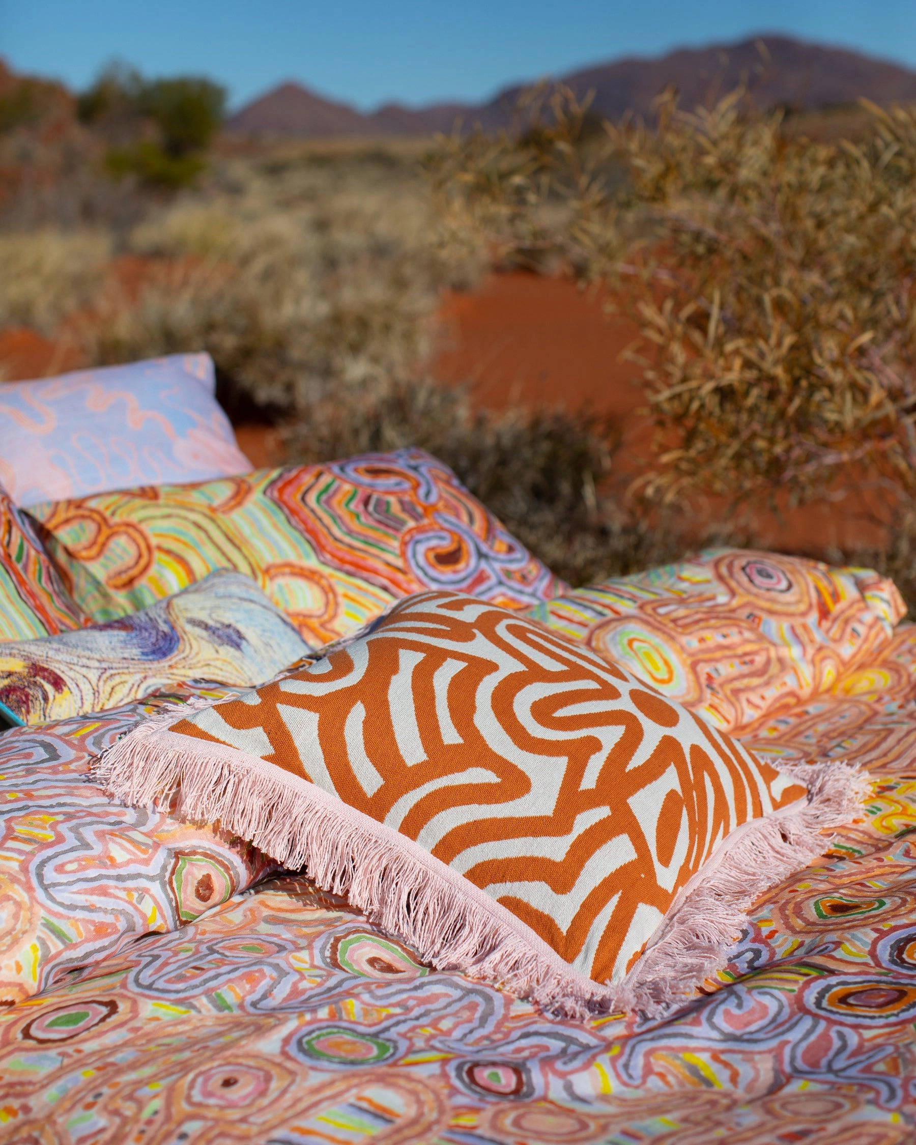 Ngayuku Ngura Linen Flat Sheet