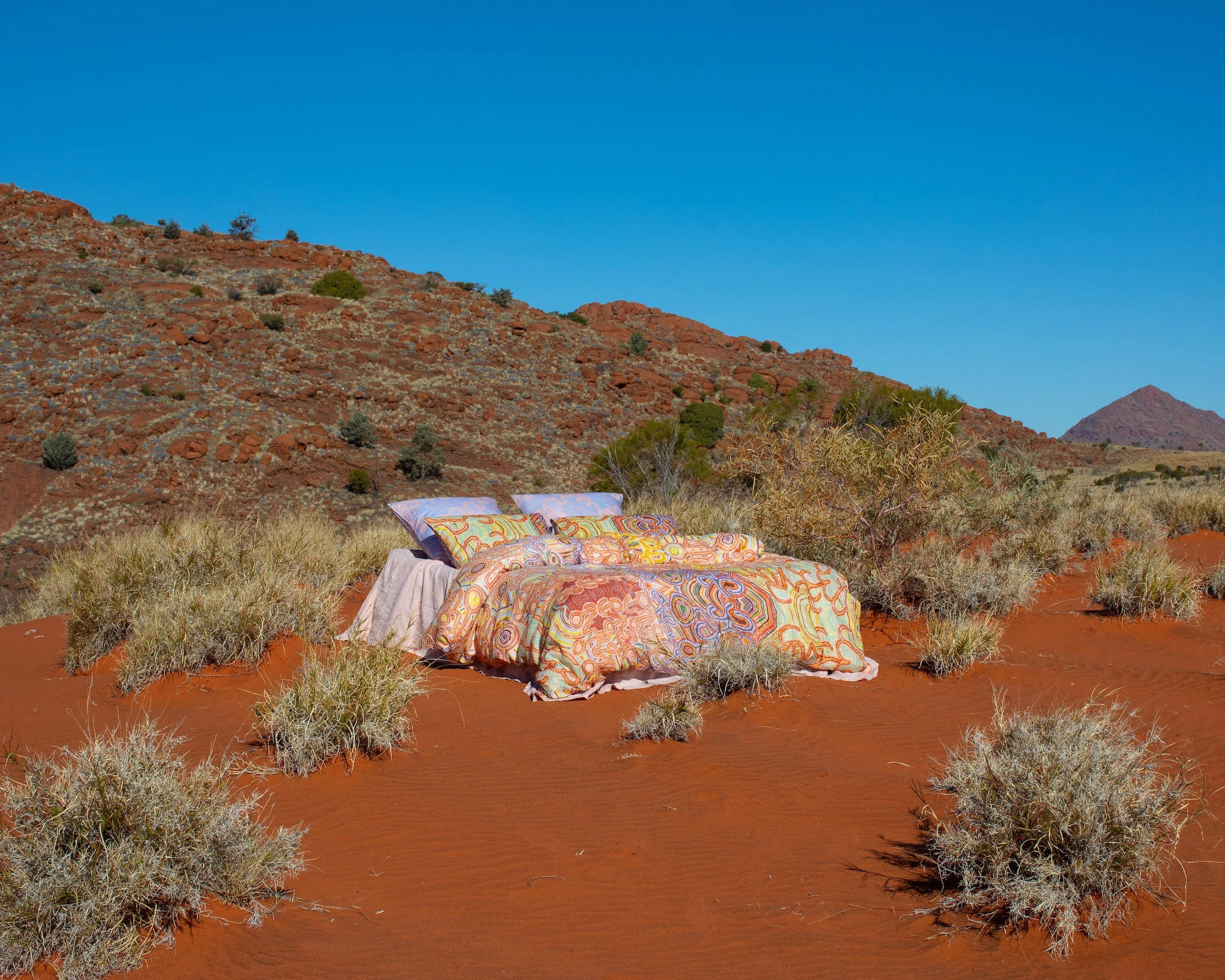 Ngayuku Ngura Linen Quilt Cover
