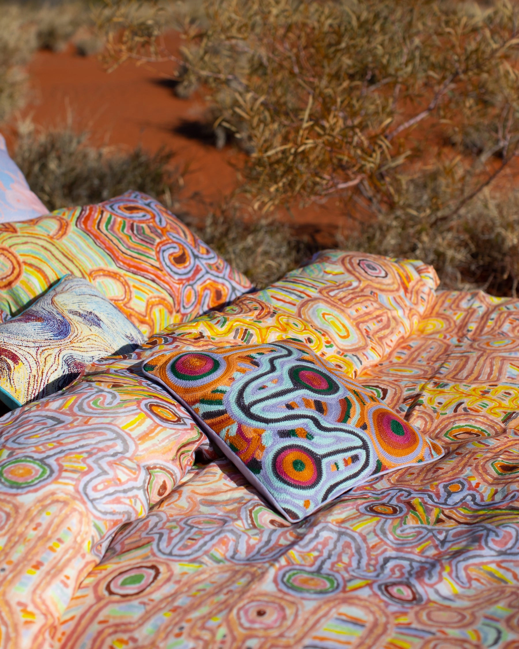 Ngayuku Ngura Linen Quilt Cover